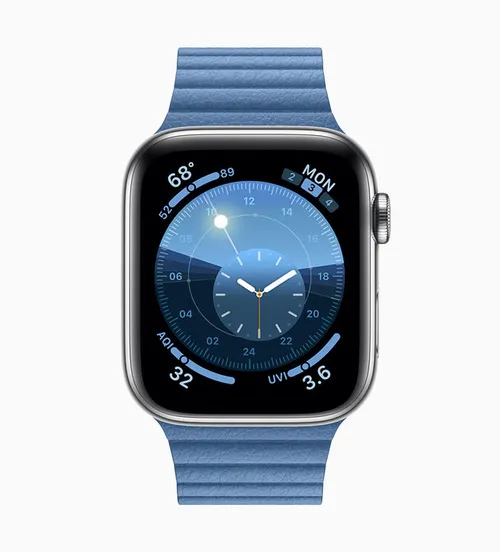 apple watchos6 cornflower screen 060319