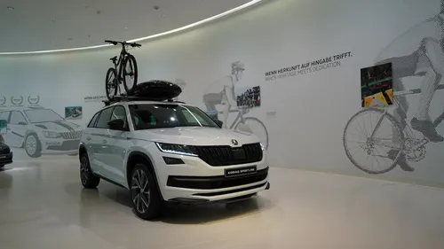 Skoda heet duidelijk iets met fietsen (huismerk van de Tour de France)