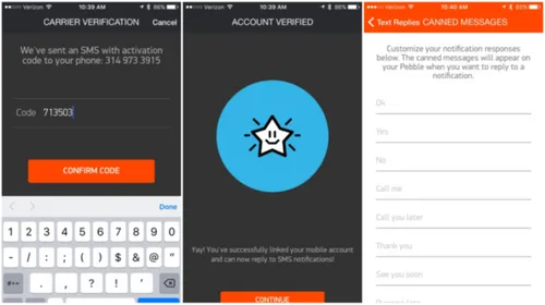 berichten pebble ios