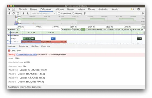 Chrom dev tools - Core web vitals-6