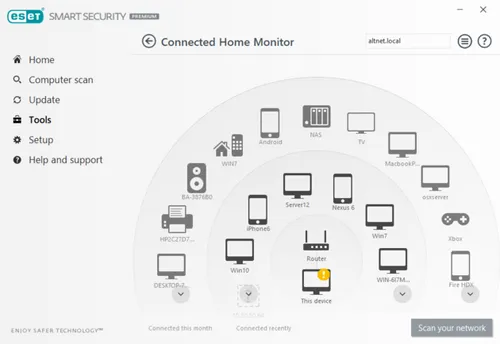 <i>De connected home monitor.</i>