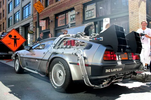 De&nbsp;Delorean uit de Back to the Future trilogie