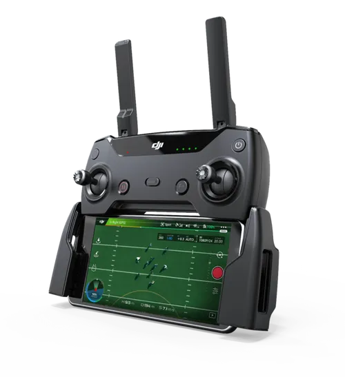 De afstandsbediening.