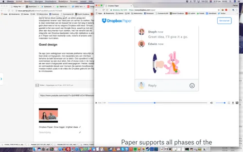 Commentaar via emoji behoort natuurlijk tot de mogelijkheden.