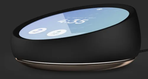 Het enige beeld van het home-apparaat van Essential staat op hun website.