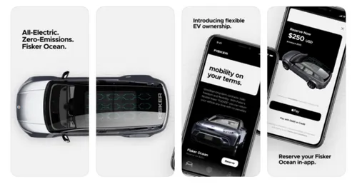 Een Fisker Ocean bestellen doe je via een app