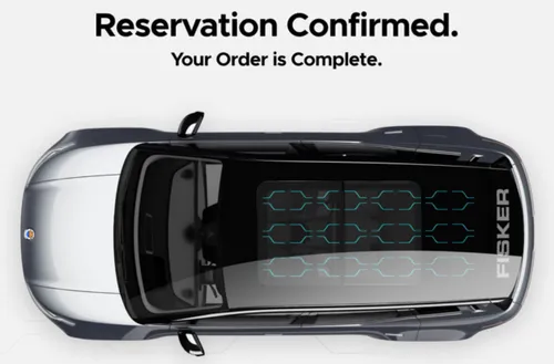 Na de betaling van 250 dollar is dit de bevestiging die je ontvangt