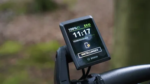 De Bosch Kiox 300 display is verbonden met je smartphone