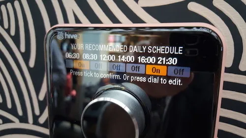 Hier zie je hoe je het schema kunt instellen