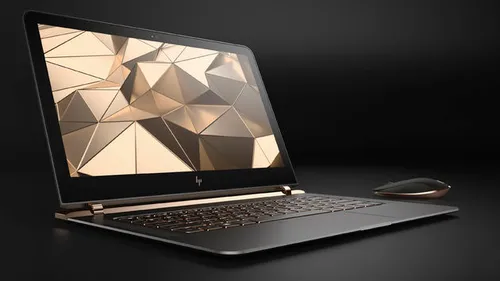 HP Spectre 13.3_right facing paired with wireless mouse