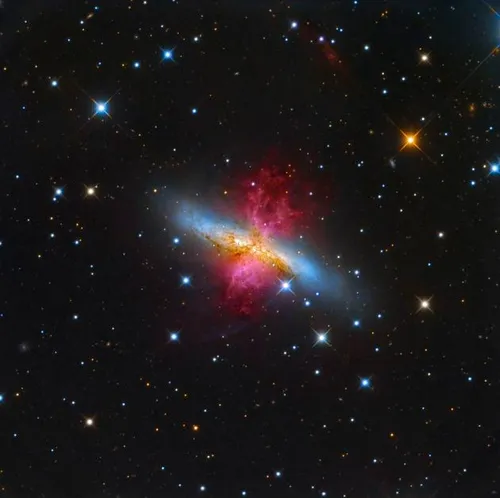 M82, Cigar Galaxy. Fotocredit: Leonardo Orazi.