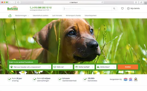 Huur_een_huisdier_service_website_Belvilla_vakantiehuizen