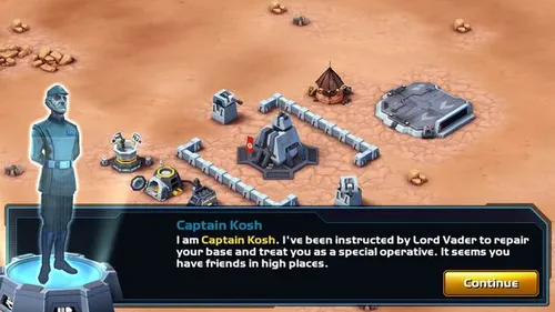 De nog kleine begin basis.