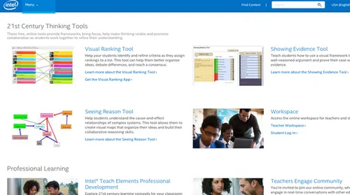 Intel Education free teaching tools