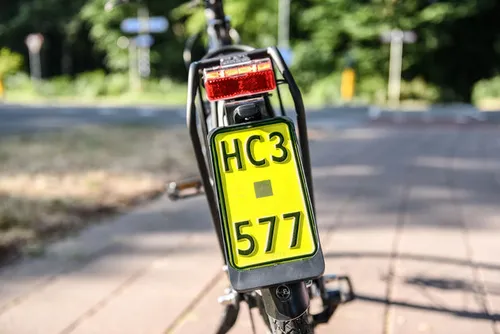 Een kentekenplaat is voor een speedbike verplicht