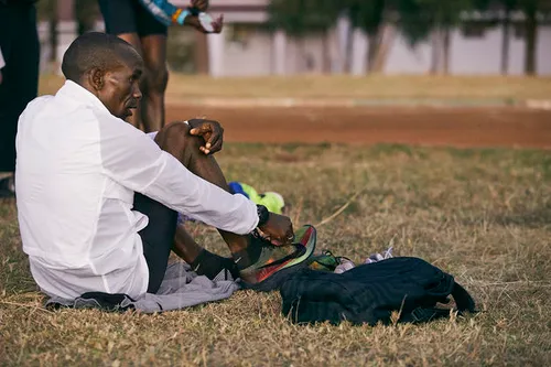 <i>Nieuwe schoenen uitproberen</i>