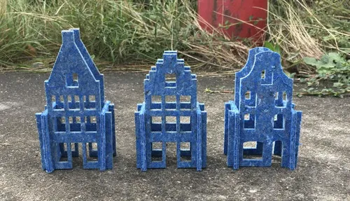 KLM huisjes gemaakt van vilt