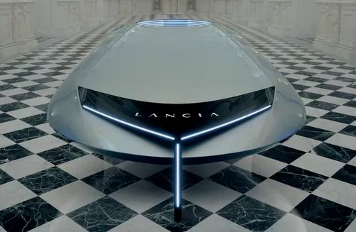 De Pu+Ra Zero sculptuur vormt de basis, of inspiratie, voor nieuwe Lancia`s.