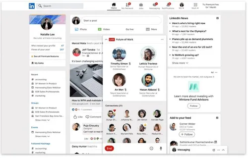 LinkedIn Clubhouse plaat