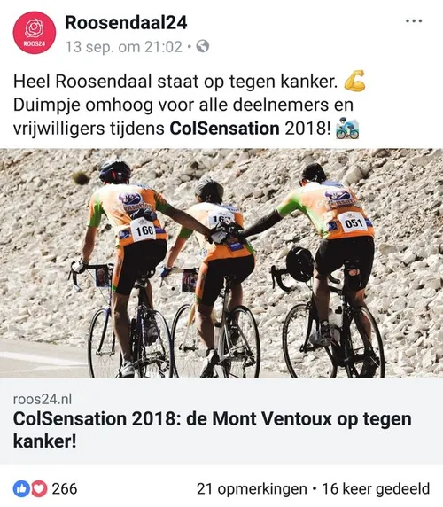 <i>Een advertentie die zorgt voor zowel engegement als verkeer naar de website. </i>
