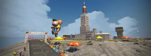 Zwift heeft de Mont Ven-top net wat feestelijker gemaakt