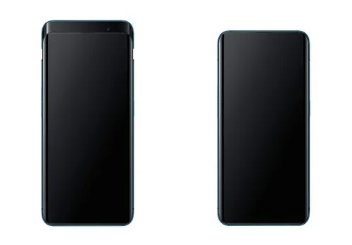 <i>Het schuifsysteem dat opent zodra je de camera-app opent.</i>