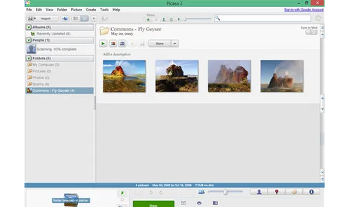 Picasa is altijd en overal online te gebruiken.