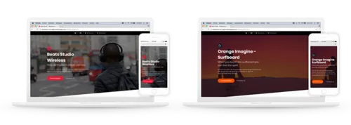 <i>De Red Banana one-pager geeft vanaf ieder apparaat de ultieme gebruikerservaring</i>.