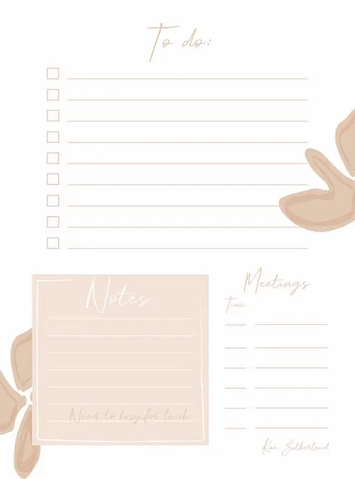 <i>Voorbeeld van een prinatable todo lijst van Kae Sutherland.</i>