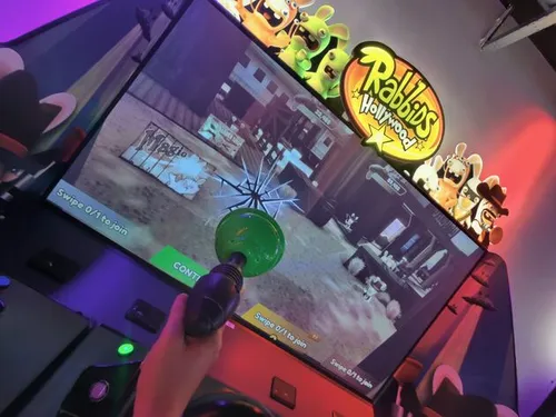 Rabbids on rail shooter