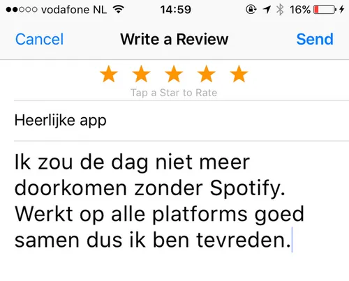 Het is niet veel werk om een recensie achter te laten, maar wel veel gedoe.