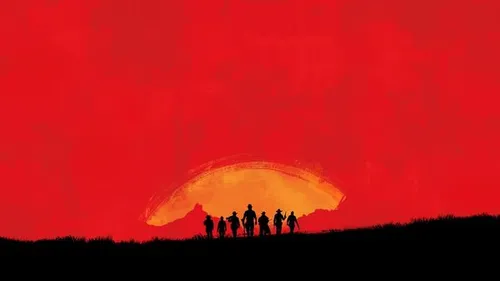 Dit lijkt er al meer op: 7 personen, duidelijk Westernmotief: dit moet Red Dead...iets zijn.