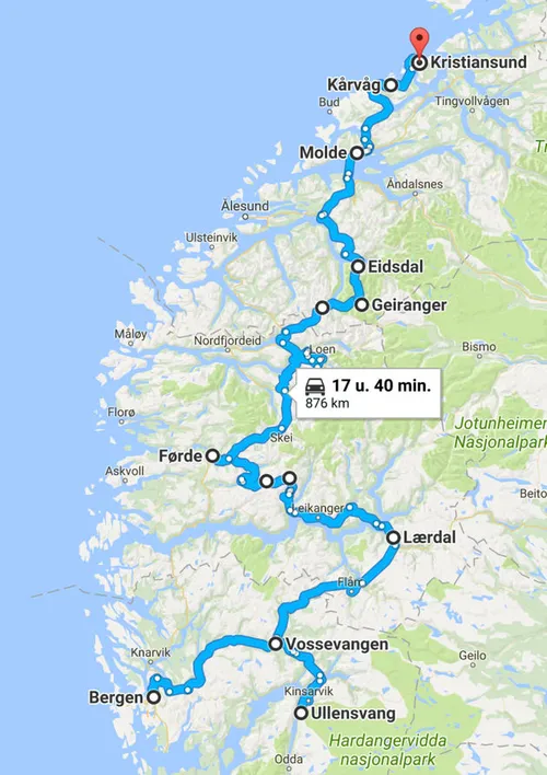 De gereden route die op details kan afwijken vanwege het bezoeken van enkele bijzondere plekken.