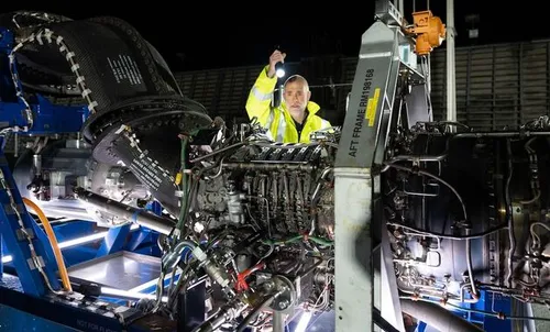 De waterstof straalmotor die Rolls-Royce en easyJet met succes getest hebben.