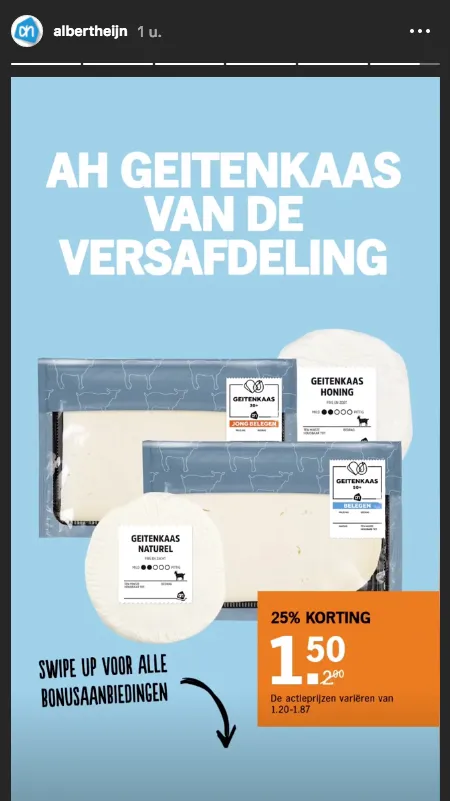 Instagram Stories Albert heijn