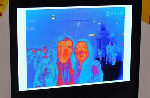 Selfie met de warmtecamera