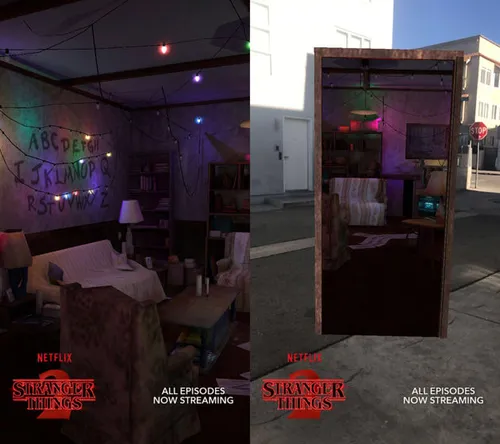 <i>De woonkamer van Joyce Byers</i>