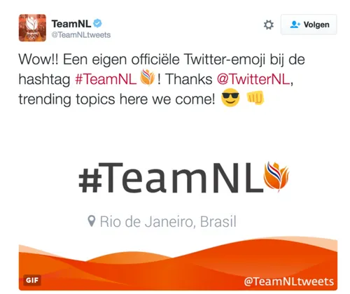 TeamNL heeft een eigen tulp-emoji