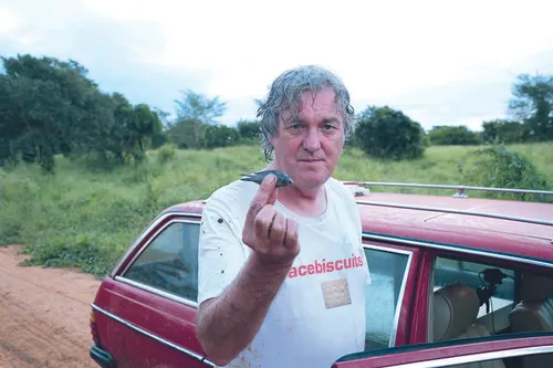 <i>James May in Mozambique.</i>
