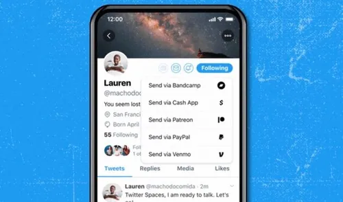 De digitale fooienpot Twitter Jar staat op de profielpagina van de betreffende tweep.