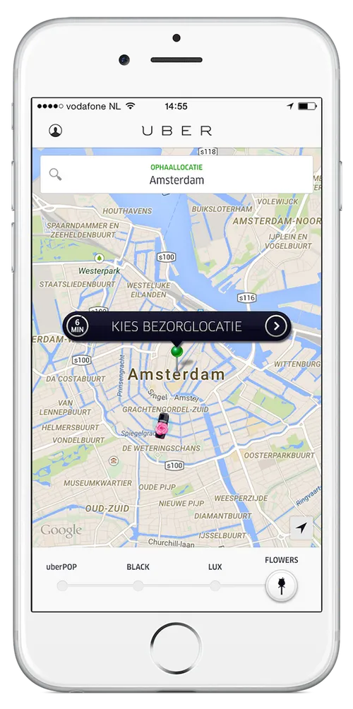 Op deze manier kun je vandaag de hele dag bloemen bestellen bij Uber!