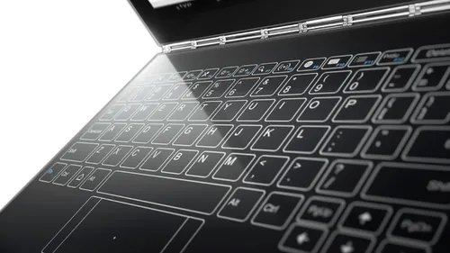 Het virtuele toetsenbord met haptic feedback.