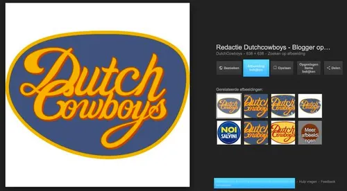 De veranderingen in beeld: `afbeelding bekijken` verdwijnt, de copyright notice wordt duidelijker.