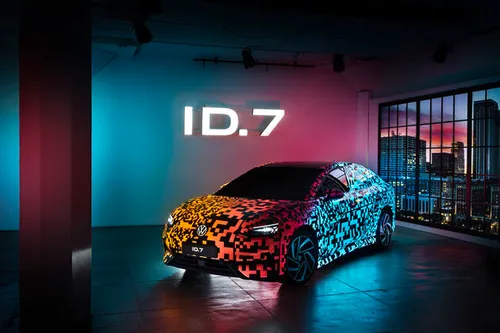 Volkswagen ID.7 Sedan te zien op de CES in Las Vegas