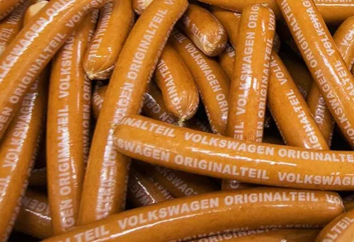 De Volkswagen curryworst is zelfs online te koop (Foto: <a href=\