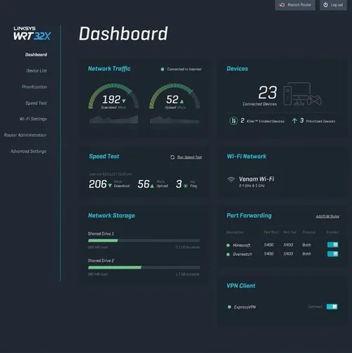 <i>Software dashboard</i>