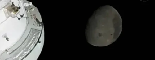 de Orion richting de maan