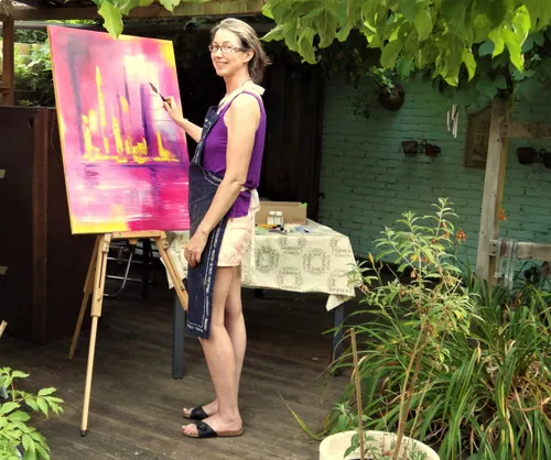 beatrice aan het schilderen c