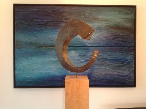 bronzen beeld gea breeschoten