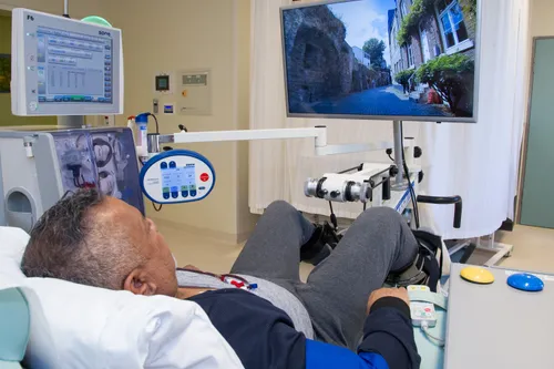 fietslabyrint op dialyse afdeling 1